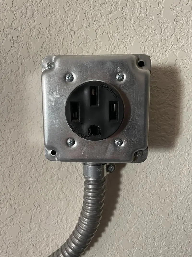 NEMA 14-50 outlet installed for Smart Home Electrical in Fort Ann